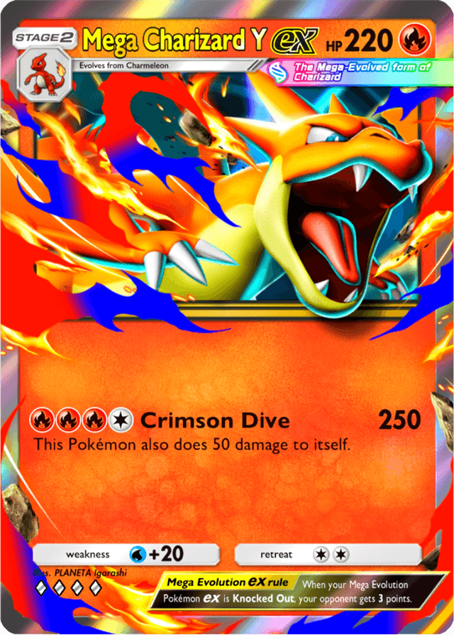 Mega Charizard Y ex Entei ex