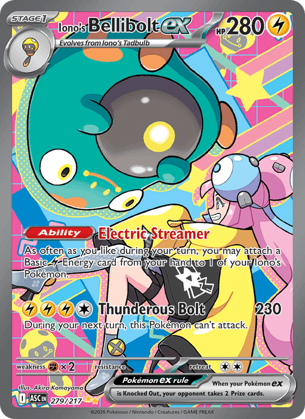 Iono's Bellibolt ex Mega Zeraora ex